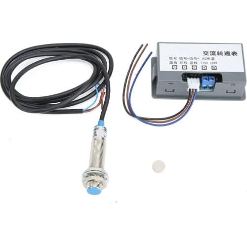 Digital Meter 4-Digit Tube Display High Measurement Accuracy Tachometer AC220V
