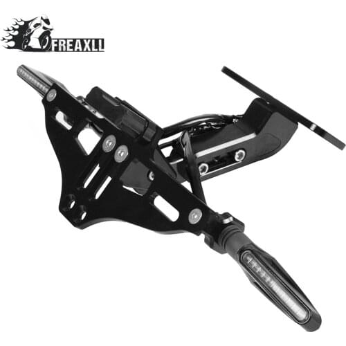 Motorcycle Rear License Plate Mount Holder and Turn Signal Light For kawasaki Z1000 2007 2008 2009 2010 2011 2012 2013 2014 2015