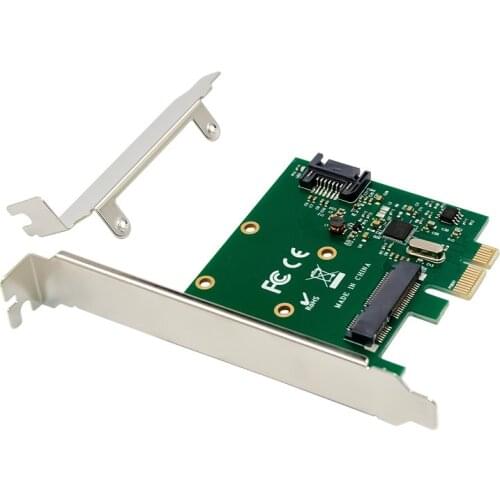 Add on card PCIE SATA 3.0 Desktop SSD Hard Drive Expansion Card 6Gbps MSATA NGFF Adapter Chip Asmedia ASM1061 Controller