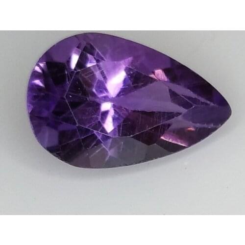 Pear cut amethyst 12x8mm 5pcs