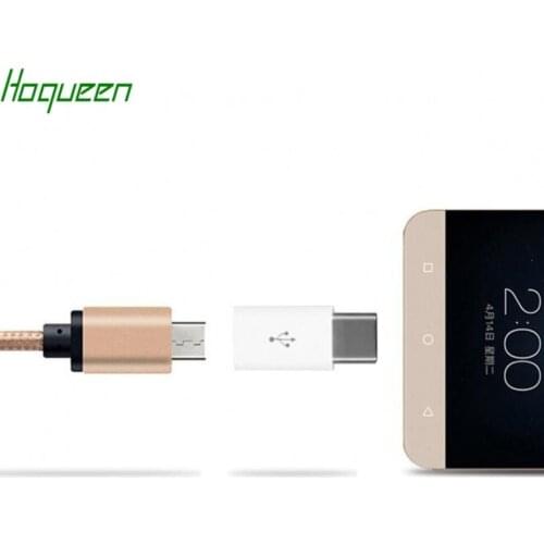 Hoqueen 2000pcs * Micro USB to Type c Charger Cable Adapter Converter for Xiaomi Mi 5 oneplus Letv fast shipping