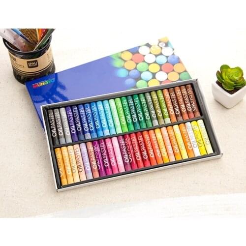MUNGYO Artist' Soft Pastel 24/36/48 Colors Oil Pastel Round Shape Soft Crayon for Artist Student Graffiti Painting Drawing
