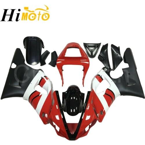For Yamaha YZFR1 YZF R1 YZF-R1 2000 2001 Motorcycle Red Black Full Fairing Kit Body Work Frame Tank Cover Side Panel Guard