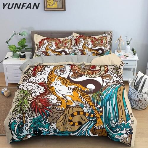 Ultra Soft Comforter Cover Tiger Pattern Duvet Cover Set Bed Cover Set Pillow Case Decorative 2/3 Pieces Bedding Set Queen King
