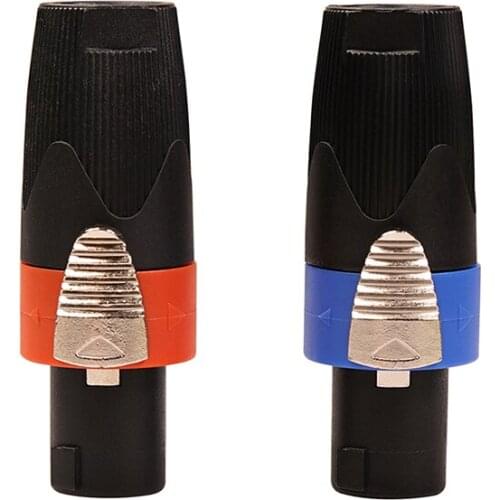 HOT-Speaker Audio Connector,4-Pin Professional Speaker Audio NL4FC Ohm Plug for the Connection of Audio and Speakers