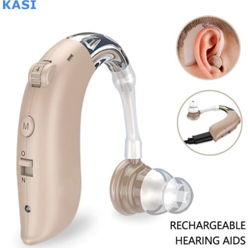 Best Hearing Aids Sound Amplifier Rechargeable Mini Digital Invisible Deaf-Aid Behind The Ear Aid for Aged Health Care audifonos