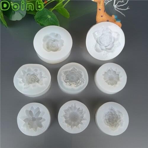 Rose Flower Daisy Soft Silicone Molds Fondant Chocolate Cake Decorating Tool Clay Wax Epoxy Resin Mold for Jewelry