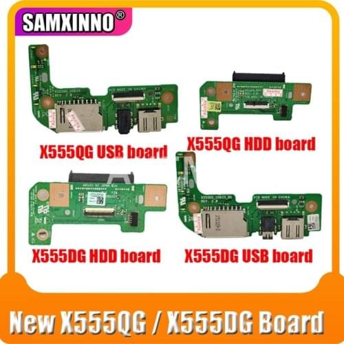 New Original For Asus X555Q X555QG X555D X555DG REV2.0 USB AUDIO CARD READER BOARD HDD Board Hard disk drive board