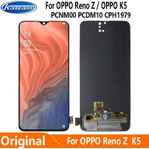 Original Display Replace 6.4" For OPPO Reno Z PCDM10 CPH1979 LCD Touch Screen Digitizrt Assembly For OPPP K5 PCNM00