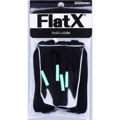 FlatX 8mm Black/Mint Green Color Metal Tips Shoelaces High Quality Professional Sneaker Laces Shoelace Lacet