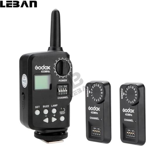 Godox Ft-16s Flash Trigger Remote Wireless Power Control 1x Transmitter + 2x Receiver for Godox TT850 V860 etc Flash Speedlite