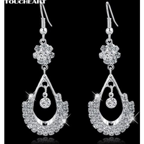TOUCHEART Women's Silver Earrings