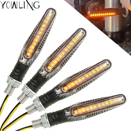 Universal LED Motorcycle Turn Signal Lights 12V Super Bright Indicator Moto flashing light Blinker Daytime Running Light Lamp