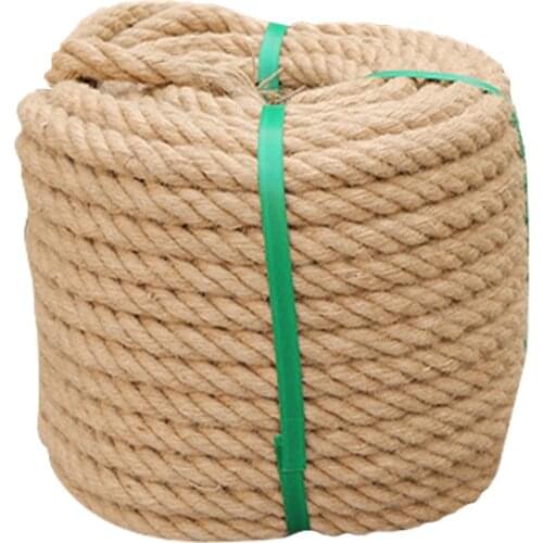 30mm/35mm coarse natural hemp rope tied rope outdoor rope staircase decorated fence rope diy manual