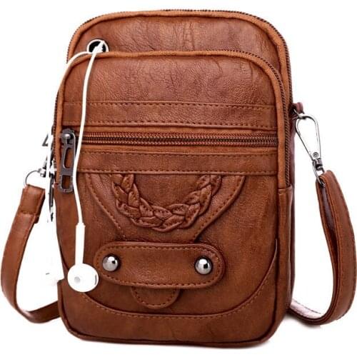 Womens bags Mobile phone bag for women purse bag womens crossbite Mini Shoulder Bag multi layer zipper key bag Handbag