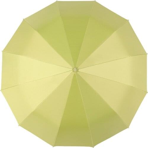 New 12K Three-folding Automatic Umbrella Rain Women Sunny/Rainy Windproof Anti-UV Umbrella For Male Female Summer Winter Parasol