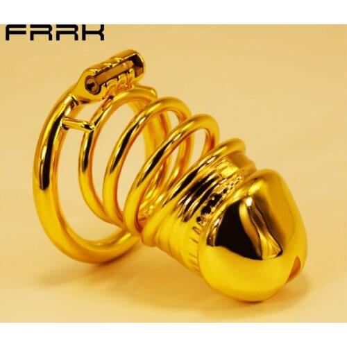 2021 Latest Glans Hole Design Male Chastity Device Stainless Steel Cock Cage Lock Penis Rings Chastity Belt Sex Toys For Men