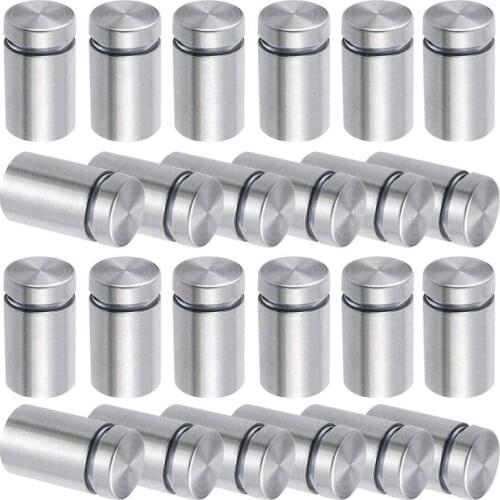 24Pcs 3/4 x 1 Inch Sign Holders Standoff Screws Wall Standoff Holders Screws Mount Hardware Advertising Glass Acrylic Standoff S