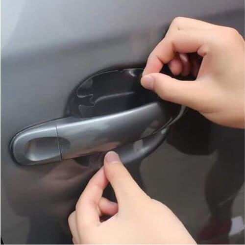 4pcs/lot Car door Handle Stickers Protection for KIA RIO K2 K3 K3S K4 K5 Sportage Forte SORENTO CERATO Soul 2015 ceed