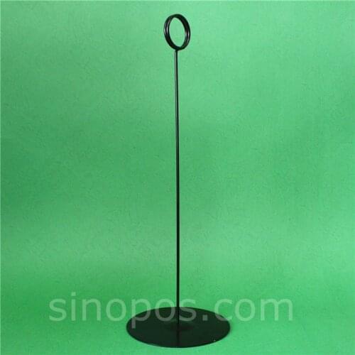 A3 A4 A5 Sign Spiral Clamp Weighted Stand, steel coil loop clip card holder table signage rack food bakery poster metal display