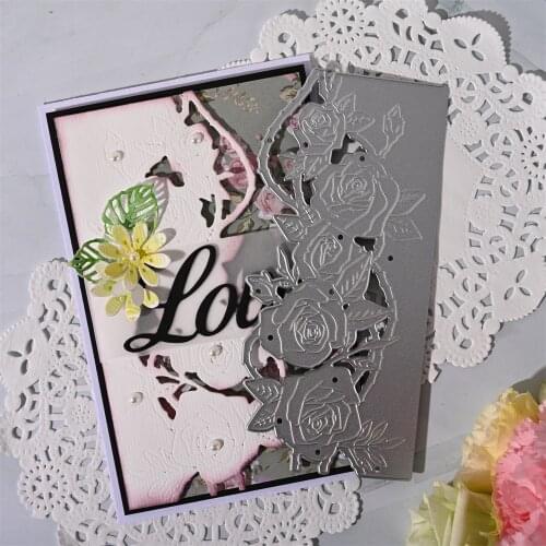 DIY Flower Floral Edge Border Cutting Dies Stencil Metal Cutting Dies Scrapbooking Card Paper Craft Embossing Folder Template