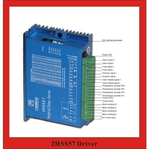 2 Phase Closed Loop Stepper Servo Motor Driver 24~50VDC for NEMA23