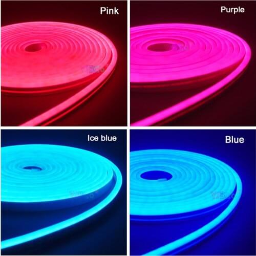 5m DC12V Flexible Led Strip Neon Tape SMD 2835 Soft Rope Bar Light 120leds/m Silicon Rubber Tube Outdoor Waterproof light