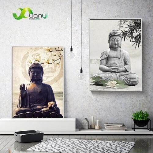 Buddha Artwork Painting Canvas Poster Picture Wall Zen Posters And Print Budda Buda Canvas Painting For Home Decoration Unframed