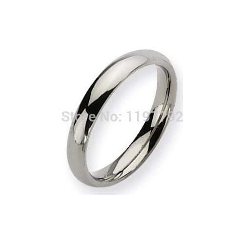 Classic comfort fit 3mm custom USA size 5 to 15 womens fashion jewelry titanium rings wedding band