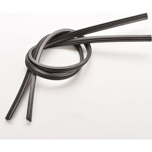 2Pcs 26'' /24'' Auto Car Bus Rubber Universal Bracketless Frameless Windshield Wiper Wash Blade Refill Soft Replacement 6mm