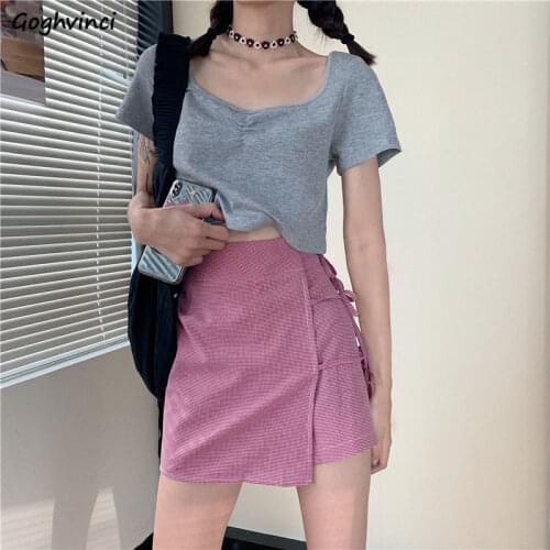 Sets Women Sexy Ladies Clothing Fashion Casual Slim Simple Daily Korean Style Harajuku Streetwear Elegant Popular College Chic