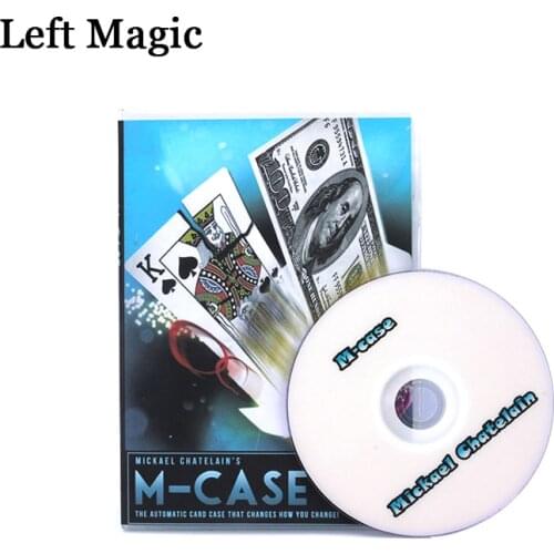M-Case By Mickael Chatelain (Gimmicks+DVD) Magic Tricks Card Magic Props Close Up Magic Comedy Illusions Mentalism