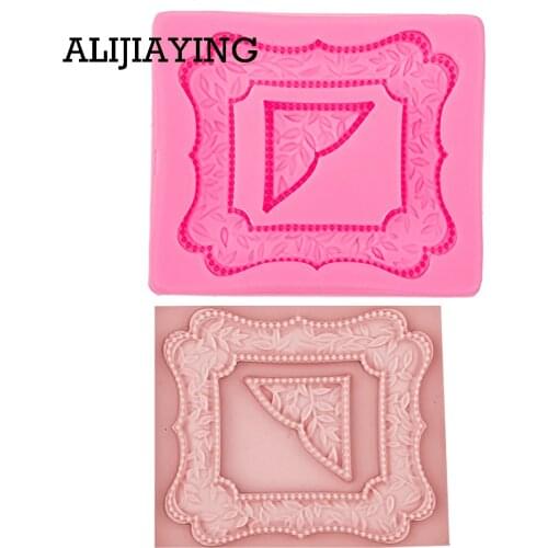 M0530 Sugarcraft Frame Silicone molds fondant mold cake decorating tools chocolate mold Cake Border Mould