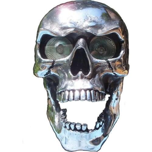 Motorcycle Skull Headlight Easy to Install Fashionable Decoration with Long-lasting Light Bulb Skull Motorcycle Decoration