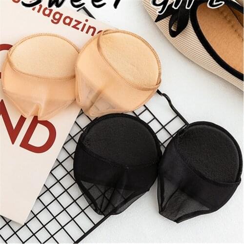 Summer Women Feet Toe Protect High heel half foot socks Lady Non-slip sweat No Show invisible fashion toe socks