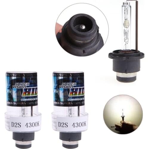 New 2 Pcs Headlight 35W 4300K D2S/D2C Car Replacement HID White Headlight Light Bulbs Car Light Source