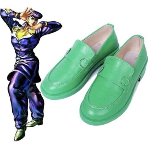Anime JoJos Bizarre Adventure Cosplay Shoes Higashikata Josuke Cosplay Boots Halloween Party JoJo Cosplay Boots