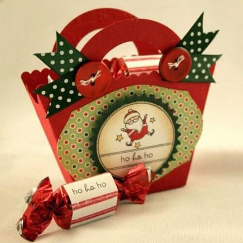 Panalisacraft 3D christmas noel Candy Box Bag Metal cutting dies dis Scrapbooking Card Making Album Embossing Stencil Decoration