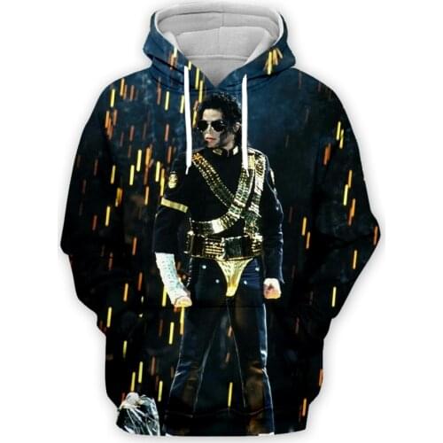 PLstar Cosmos Pop King Legend Singer Musician Michael Jackson Streetwear Pullover Colorful 3DPrint Men/Women Harajuku Hoodies D5