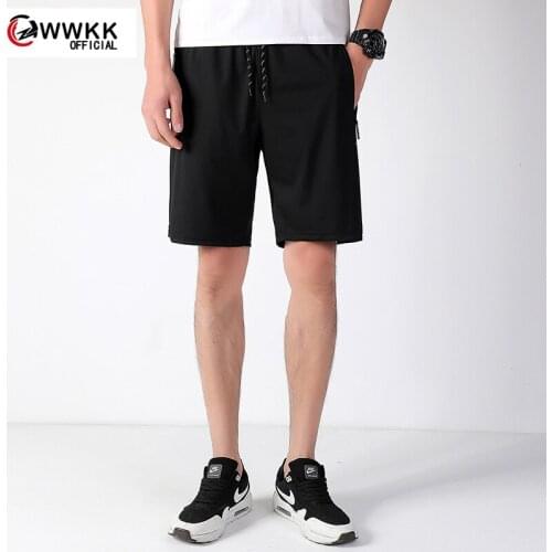 2020 summer hot shorts mens solid color polyester shorts mens summer loose breathable casual shorts beach shorts large size 6X