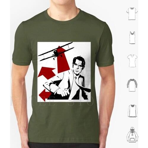 North By Northwest T Shirt DIY Big Size 100% Cotton North Northwest Movie Hitchcock Birds True Crime Vertigo Cary Grant