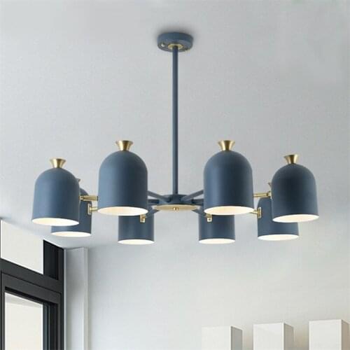 Nordic iron glass ball crystal hanging lamp chandeliers ceiling lustres para quarto living room decoration hanglampen