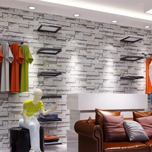 Modern Vintage 3D Stone Wall paper 3D Brick Wallpapers Design Fashion Background PVC Wallpaper Vinyl,papel de parede 3d tijolo
