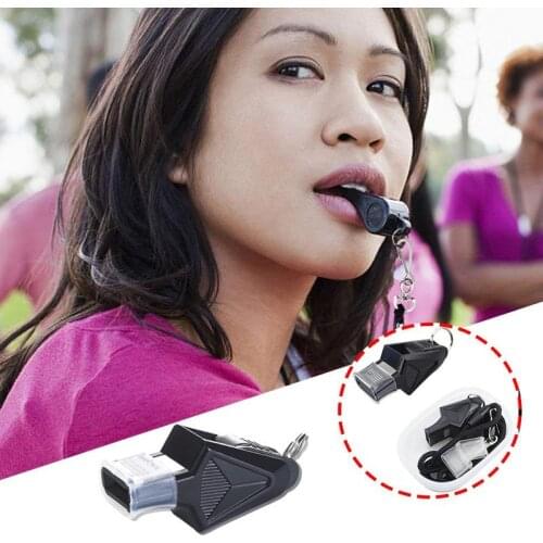 Outdoor Sports Training Whistle With Rope Portable Whistle Emergency Referee Match Whistle Outdoor Survival H0P8