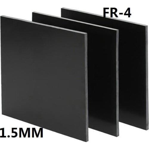 1.5mm thick black FR4 fiberglass sheet glass fibre plate GFRP GF board black epoxy plate FR-4 Insulation and anti-static sheet