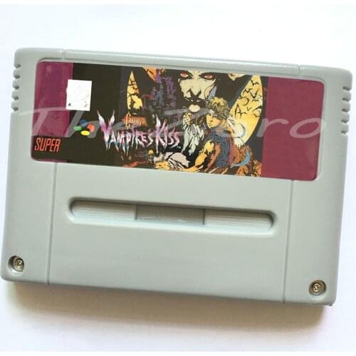 Vampires Kiss Video Game for 16 bit Super Game Card Console Cartridge Card for 46 pin EUR PAL Version Game Player