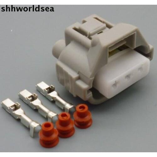 Worldgolden 5/30/100sets 3p 3way 2.2mm auto waterproof connector plug