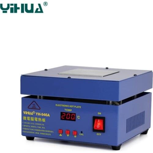 YIHUA 946A Preheating Station SMD BGA Preheating Station portable electronic PCB BGA Work Station Aluminum Preheating Station