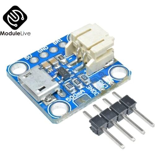 Micro-Lipo Micro-B USB Battery Charger Charging Board Module Lithium Ion LiIon MicroUSB For LiPoLiIon v1 Sensor 5V 3.7V 4.2V