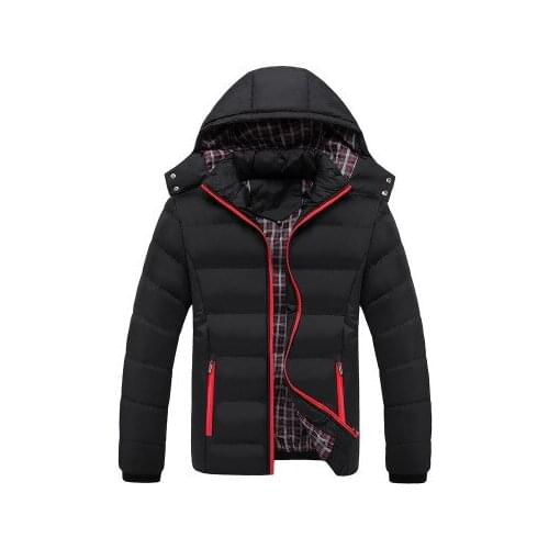 Winter Mens Thick Coats Hooded Parkas Mens Jackets Warm Breathable Coat Male Overcoat Mens Clothing